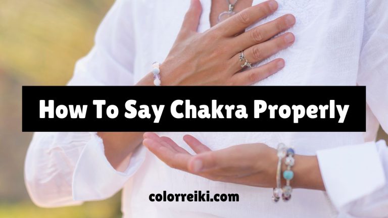 how to say chakra properly